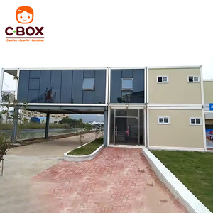 Casa Prefabricada de Dos Pisos Personalizada Cbox, Edificio de Oficinas con Paredes de Cristal, Dormitorio para Personal con Cocina, Casa Contenedor en Paquete Plano - Product Image 4