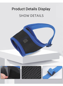 Máscara para Perro, Malla Transpirable 100% Algodón, Bozal Educativo para Evitar Ladridos, Prevención de Comidas <span class=keywords><strong>Erróneas</strong></span>, Seguridad, No Tóxico - Product Image 2