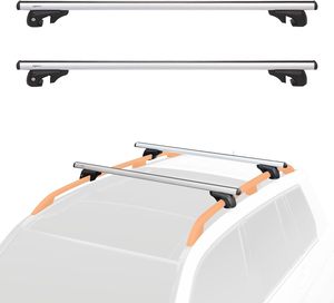 Barres transversales de toit en aluminium pas chères, verrouillables, pour le transport de bagages sur le toit du véhicule - Product Image 1