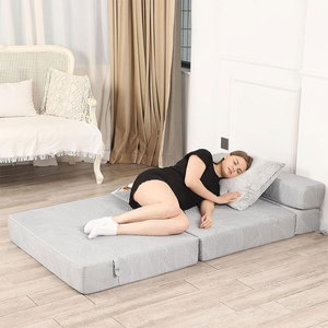 <b>Foldable</b> <b>Sofa</b> <b>Bed</b> With Removable Cover Multifunctional Foam Cushion For Small Spaces Living Room Rental Rooms - Product Image 2