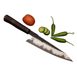 Cuchillos de cocina de acero inoxidable de primera calidad con mango de madera, cuchillos de chef para uso en la cocina, a la venta a precio económico. - Product Image 3