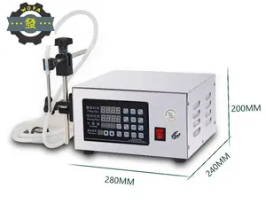 JH-280 semi automatic juice digital pump water liquid filling machine for oil bottle water milk juice liquid filler