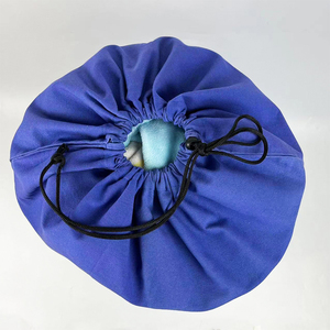 حقيبة غسيل كبيرة من القطن والبوليستر مع حزام للكتف، حقيبة تخزين ملابس متينة للاستخدام المنزلي والسكن الجامعي والسفر - Product Image 2