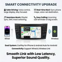 Reproductor de DVD para Automóvil con Sistema Linux de 7 Pulgadas para Mercedes-Benz W211 (2002-2008), con Unidad Principal Inalámbrica Multimedia Android Auto y CarPlay BT