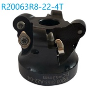 Tête de fraise indexable DLT R20063R8-22-4T compatible avec les plaquettes en carbure RPMW1606MO, disque de fraisage CNC haute rigidité 55HRC