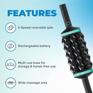 Masajeador de percusión con control remoto inalámbrico Luyao, terapia de recuperación muscular y de tejido profundo con base de manos libres - Product Image 5