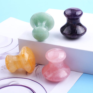 Natural <strong>Jade</strong> Crystal Mushroom Massager Face Eye Massage Acupoint Pink Quartz Agate <strong>Stone</strong> Stress Relief White Crystal <strong>China</strong> - Product Image 4