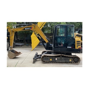 รถขุดมือสองคุณภาพสูงยี่ห้อ SANY 55 ขนาด 5 ตัน ยี่ห้อจีน ขายดี ราคาถูก ชั่วโมงการทำงานต่ำ - Product Image 2