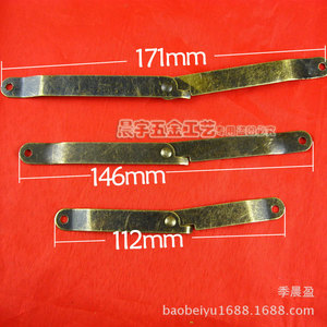 Retro Style Iron Furniture Hinge 98mm 85mm 67mm Flush Mount Hidden Hinge For Toolbox - Product Image 4