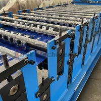 Machine de formage de tôles de toiture trapézoïdales à double couche entièrement automatique, machine de fabrication de panneaux de toiture en acier galvanisé
