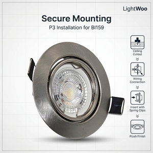 Cadre de downlight LED triple blanc SN, support de plafond <span class=keywords><strong>pour</strong></span> <span class=keywords><strong>spot</strong></span> MR16, cadre en fer <span class=keywords><strong>pour</strong></span> downlight LED GU10 - Product Image 1