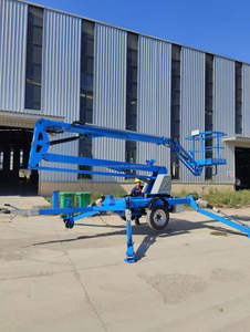 14 मीटर 16 मीटर अधिकतम. ऑपरेटिंग त्रिज्या 4.5 मीटर-9 मीटर पोर्टेबल घुमावदार बांह लिफ्ट दो-पहिया इलेक्ट्रिक हाइड्रोलिक बूस्ट लिफ्ट - Product Image 5