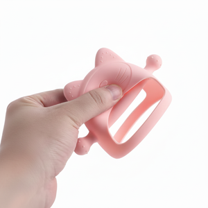 Guante de silicona para recién nacido, sin BPA mordedor juguete, chupete de mano con forma de gato bebé para masticar Molar infantil, juguetes de enfermería, accesorios para bebés - Product Image 1