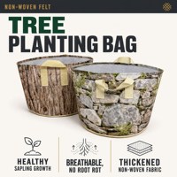 Sacs de transplantation non tissés épaissis pour jeunes arbres, pots de culture en tissu avec poignées renforcées, sacs de pépinière robustes