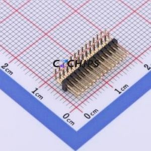 X1321WR-2x14J-C40D18 Pin Header Bent Lead Through Hole,P=1.27mm Connector 2x14P 1.27mm 1.27mm Pin Header - Product Image 1