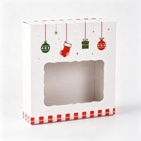 Boîte cadeau de Noël personnalisée en papier imprimé pour biscuits, bonbons, chocolats, pâtisseries, fournitures cadeaux de fêtes