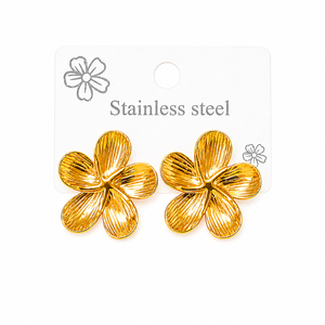 <span class=keywords><strong>Pendientes</strong></span> de Flor Grande que No se Desvanecen, Precio al por Mayor, Resistentes al Deslustre, Impermeables, Elegantes y Modernos, Joyería de Regalo para Mujer - Product Image 5