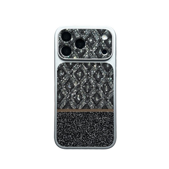 Wholesale Luxury Shiny Texture Acrylic TPU Heat Dissipation Shockproof Trendy Phone Back Cover for iPhone 17 ProMax/16/15/14/13