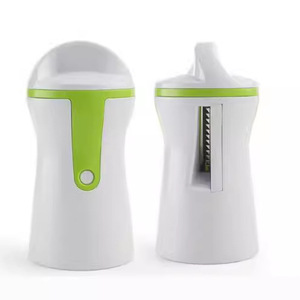 Coupe-<span class=keywords><strong>légumes</strong></span> <span class=keywords><strong>électrique</strong></span> en plastique, coupe-radis en spirale, entonnoir rotatif, trois-en-un, râpe - Product Image 6