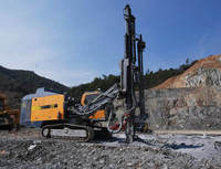 Foreuse minière intégrée Kaishan Kt25 sur chenilles hydrauliques, diesel, pour forage par soufflage d'air (DTH), avec compresseur et composants portables essentiels