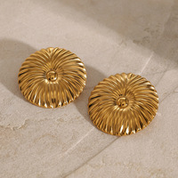 Boucles d'oreilles florales de luxe Gaovo pour femmes, plaquées or 18 carats, en acier inoxydable et titane, résistantes au ternissement, bijoux de mode