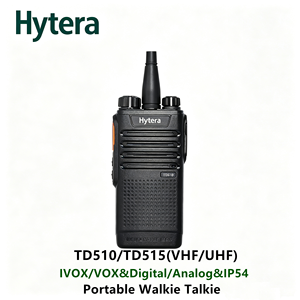 Radio numérique/analogue Hytera TD510 TD515 IP54 VHF double bande avec activation vocale et interphone longue portée - Product Image 2