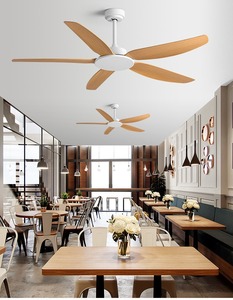 นอร์ดิกมินิมอลลิสต์ขนาดใหญ่5ใบพัด DC มอเตอร์แปลงความถี่ควบคุมระยะไกลแบบไร้เสียงพัดลมเพดานทันสมัย - Product Image 5