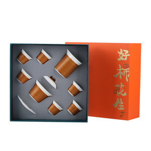 Dehua White Porcelain <b>Tea</b> <b>Set</b> With Bamboo Weaving Cover Bowl Teacups Fairness Cup Traditional Chinese Style Gift <b>Set</b> - Product Image 5