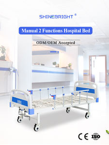 En çok satan ayarlanabilir 2 krank 2 fonksiyonlar manuel klinik tıbbi hastane koğuş yatak hastaları için - Product Image 6