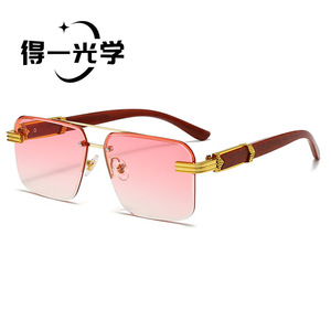 <b>Square</b> Oversized <b>Sunglasses</b> For Women Uv400 Protection Pc <b>Frame</b> Black Lens Outings Cycling Driving - Product Image 2