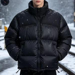 Chaqueta ligera acolchada con capucha, resistente al viento, ropa de abrigo de invierno, chaqueta de plumas auténticas para alta montaña - Product Image 1