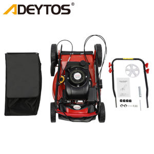 Tondeuse <span class=keywords><strong>à</strong></span> gazon électrique <span class=keywords><strong>à</strong></span> essence autopropulsée 4 temps, coupe-herbe, machine <span class=keywords><strong>à</strong></span> couper l'herbe de ferme avec roues - Product Image 2