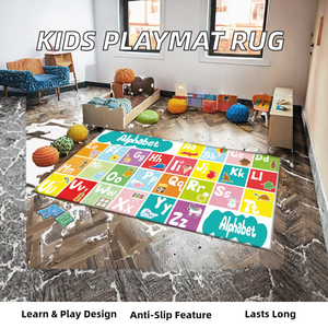 Tapis de jeu en polyester imprimé personnalisé par un designer, tapis éducatif pour l'apprentissage des enfants, pour une utilisation à la maison - Product Image 3