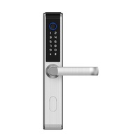 Cerradura Inteligente de Aluminio con Tecnología HR Broken Bridge, Cuatro Colores Opcionales, Contraseña Táctil, Multifunción, para Casa, Villa, Apartamento, Superventas