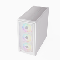 Boîtier PC Tour Complète EATX ATX pour Ordinateur de Bureau Gaming avec Fenêtre Latérale en Verre Trempé - Vente Flash