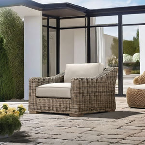 เฟอร์นิเจอร์กลางแจ้งทันสมัยสำหรับทุกสภาพอากาศ,เก้าอี้โซฟาเดี่ยววางแขนเอียงต่ำสำหรับสวน - Product Image 1