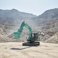 Excavatrice hydraulique compacte ultime SK70-11 de 6,92 tonnes, moteur Yanmar, oscillation de queue zéro, pompe hydraulique, économie de carburant de 15 %