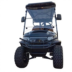 Voiturette de golf électrique classique 2+2 places 2025 avec phares LED, vitesse 50-70 km/h, freins à tambour hydrauliques sur 4 roues, certifiée CE, 48V - Product Image 1