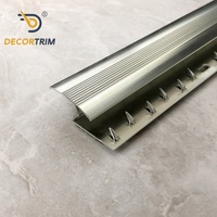 DECORTRIM Vente en gros d'usine, bande de fixation pour tapis de conception moderne, accessoires de revêtement de sol pour l'installation de tapis, bordure de finition