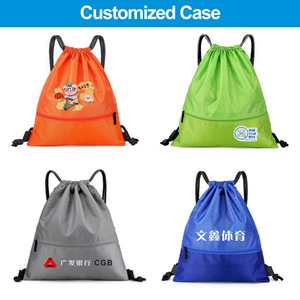 Wholesale Custom Drawstring <b>Bags</b> with Logo Nylon Drawstring <b>Bag</b> Outdoor Drawstring Sports Backpack Draw <b>String</b> <b>Bag</b> - Product Image 6