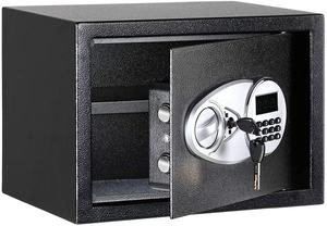 AJF Basics Black Steel Safe Security Box Secret Stash Luxury Money elettronica Keypad di sicurezza cassetta di sicurezza - Product Image 3