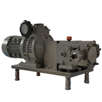 Pompe à lobes rotative sanitaire en acier inoxydable ZB3A-100 11KW 15HP pour transfert de liquides à haute viscosité (chocolat, miel) et mélange