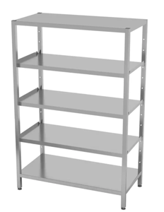 Stainless steel 4 Tier Storage <b>Shelves</b>, Kitchen Storage Racks, Multipurpose Storage Rack for Living Room Bedroom Kitchen - Product Image 3