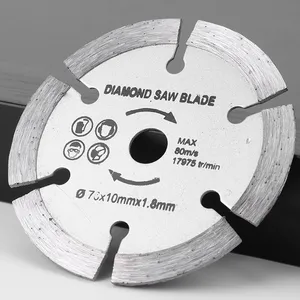 ใบเลื่อยตัดเพชรขนาด <span class=keywords><strong>3</strong></span> นิ้ว/75 มม. สำหรับเครื่องเจียร ใช้ตัดกระเบื้อง เซรามิก คอนกรีต หินอ่อน - Product Image 4