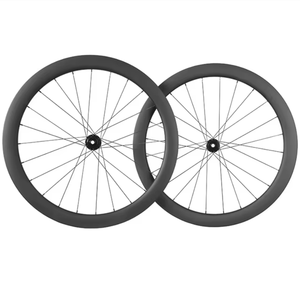 Bicicleta de pista comercial ligera personalizada sin cámara Juego de ruedas de carbono de buena calidad Carretera - Product Image 5