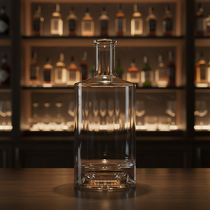 Bouteille en verre transparente vide personnalisée <span class=keywords><strong>de</strong></span> 700 ml et 750 ml avec bouchon en liège pour <span class=keywords><strong>la</strong></span> vodka, le whisky, le gin et le <span class=keywords><strong>rhum</strong></span> – Vente en gros - Product Image 1