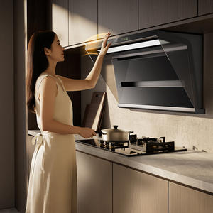 Campana extractora inteligente doméstica en forma de 7, de gran succión, para cocina, con escape superior tipo chimenea - Product Image 5