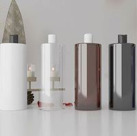 Bouteilles en plastique cylindriques de 1000 ml de haute qualité, personnalisables, avec bouchon à vis, contenants cosmétiques vides pour shampoing et gel douche
