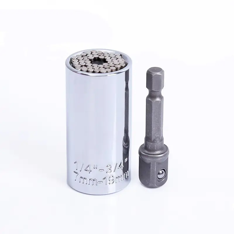 Universal Torque Wrench 7-19mm Socket Head Multifunctional Universal Sleeve Hand Sleeve Portable Tools Set