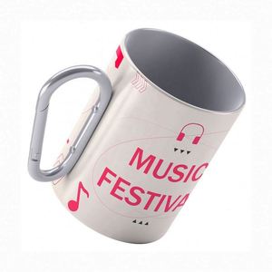 Custom Stainless Steel <b>Camping</b> Carabiner Mug Promotional Drinkware for Coffee Drinking <b>Cup</b> - Product Image 2